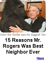 When my daughter Annie was 2 or 3, (she's now 40) she used to go up and kiss Mr. Rogers goodbye on the tv screen. We should all learn to be like Mr. Rogers.